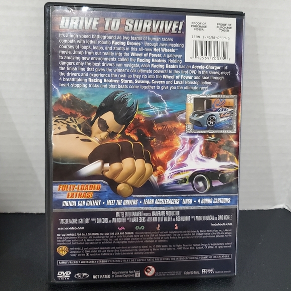 HOT WHEELS ** ACCELERATORS DISC DVD ** RARE RACING MOVIES ** L👀K - Picture 5 of 12